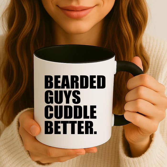 The Bearded Guys Cuddle Better Funny Beard Mug