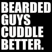 The Bearded Guys Cuddle Better Funny Beard Cooling Performance Long Sleeve Crew