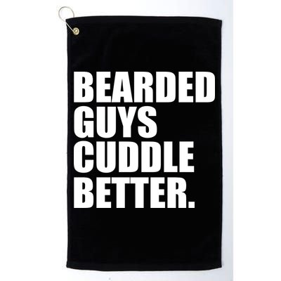 The Bearded Guys Cuddle Better Funny Beard Golf Towel
