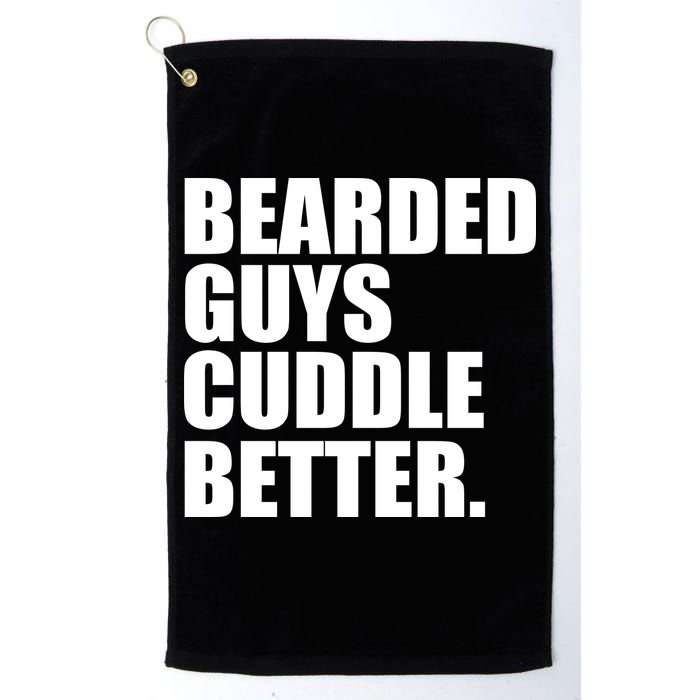 The Bearded Guys Cuddle Better Funny Beard Golf Towel