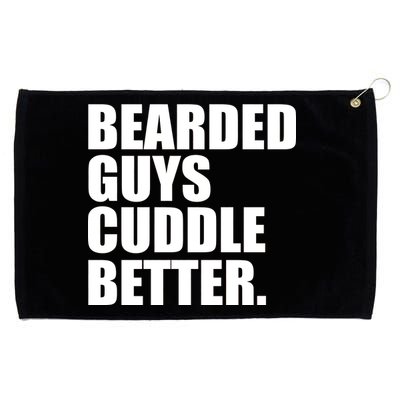 The Bearded Guys Cuddle Better Funny Beard Grommeted Golf Towel