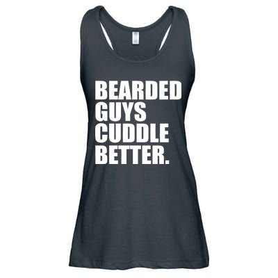 The Bearded Guys Cuddle Better Funny Beard Ladies Essential Flowy Tank