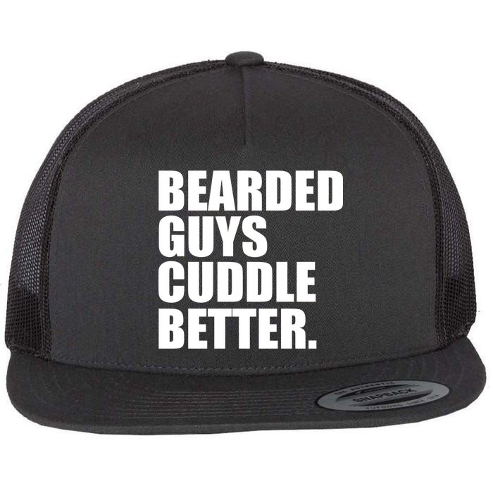 The Bearded Guys Cuddle Better Funny Beard Flat Bill Trucker Hat