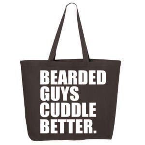 The Bearded Guys Cuddle Better Funny Beard 25L Jumbo Tote