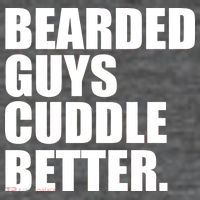 The Bearded Guys Cuddle Better Funny Beard Short Acrylic Beanie