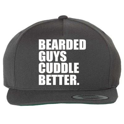 The Bearded Guys Cuddle Better Funny Beard Wool Snapback Cap