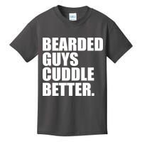 The Bearded Guys Cuddle Better Funny Beard Kids T-Shirt