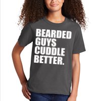 The Bearded Guys Cuddle Better Funny Beard Kids T-Shirt