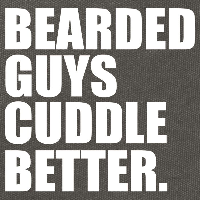 The Bearded Guys Cuddle Better Funny Beard Cotton Canvas Backpack