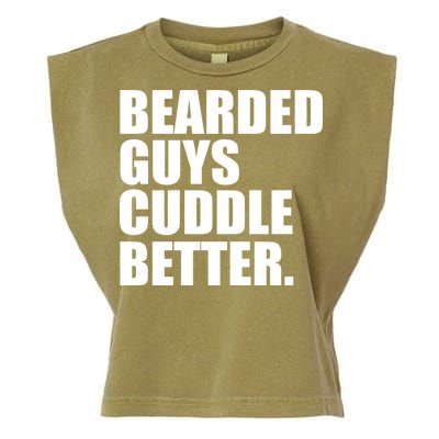 The Bearded Guys Cuddle Better Funny Beard Garment-Dyed Women's Muscle Tee