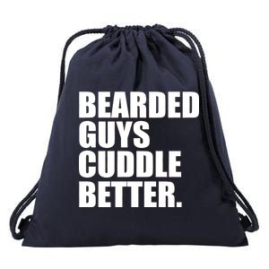 The Bearded Guys Cuddle Better Funny Beard Drawstring Bag