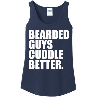 The Bearded Guys Cuddle Better Funny Beard Ladies Essential Tank