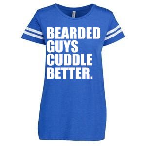 The Bearded Guys Cuddle Better Funny Beard Enza Ladies Jersey Football T-Shirt