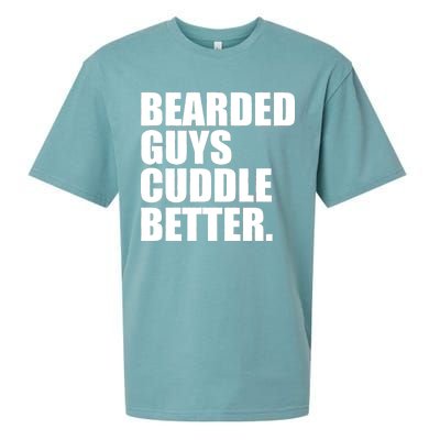 The Bearded Guys Cuddle Better Funny Beard Sueded Cloud Jersey T-Shirt