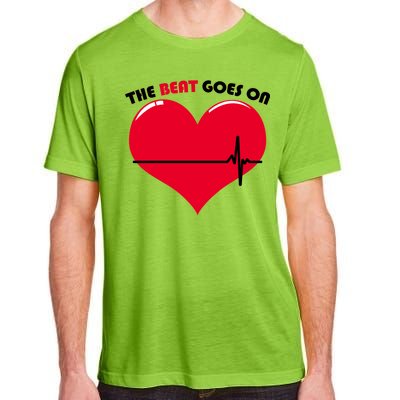 The Beat Goes On Heart Health Awareness Adult ChromaSoft Performance T-Shirt