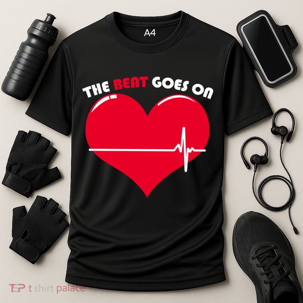 The Beat Goes On Heart Health Awareness Performance Shirt