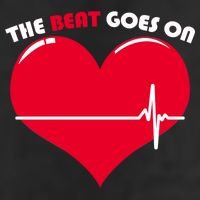 The Beat Goes On Heart Health Awareness Adult Drive Performance Visor