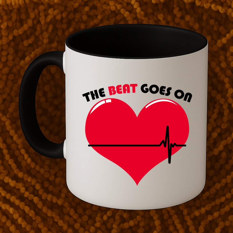 The Beat Goes On Heart Health Awareness Mug