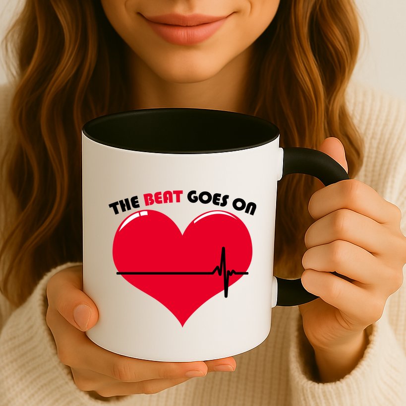 The Beat Goes On Heart Health Awareness Mug