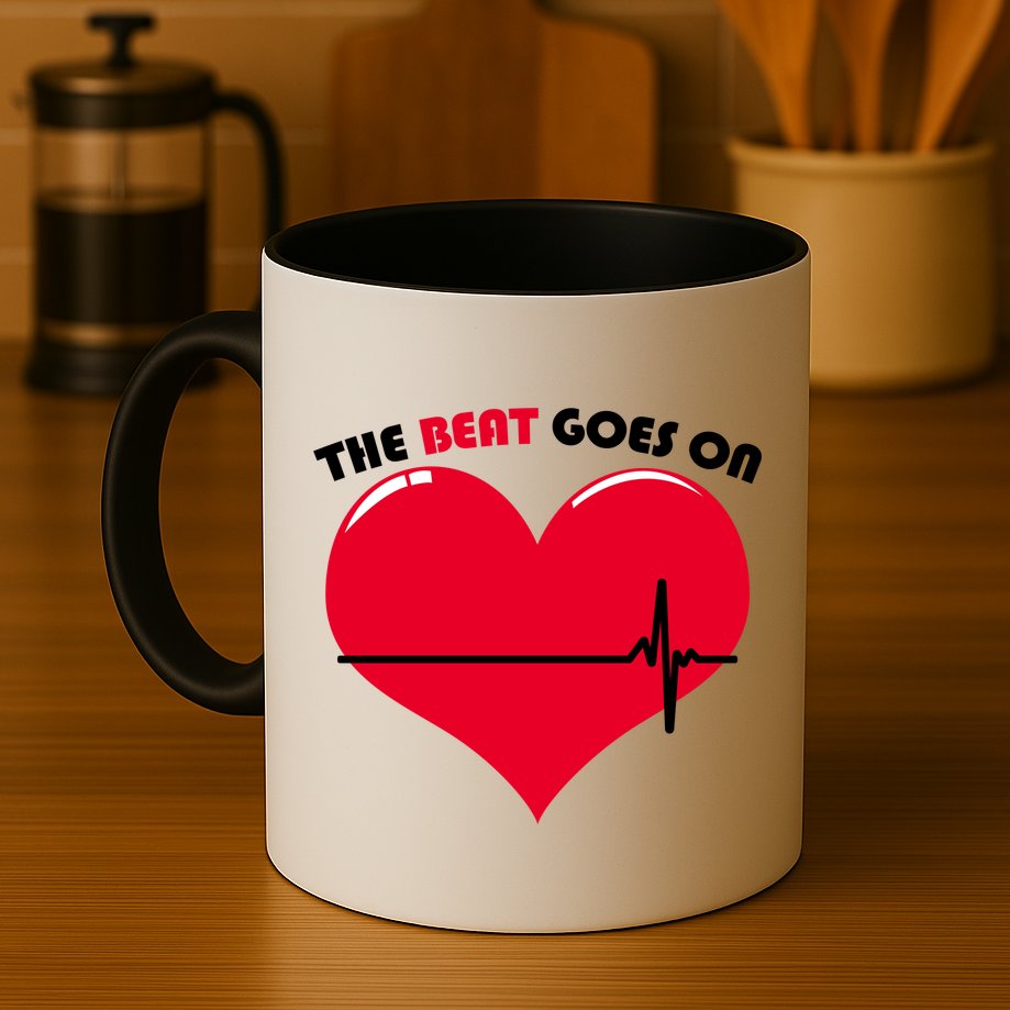 The Beat Goes On Heart Health Awareness Mug