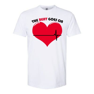 The Beat Goes On Heart Health Awareness Softstyle® CVC T-Shirt