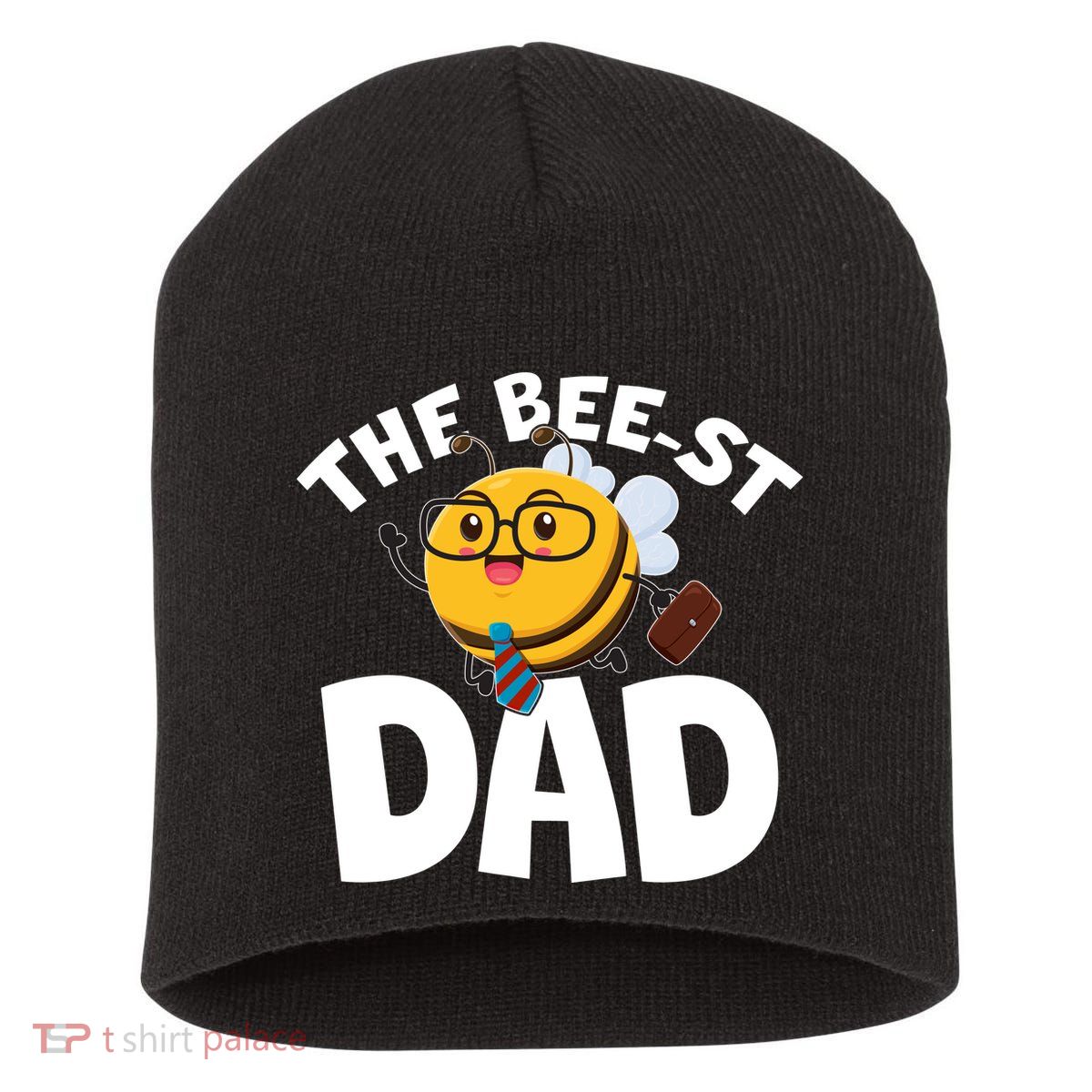 The Bee-st Dad Short Acrylic Beanie