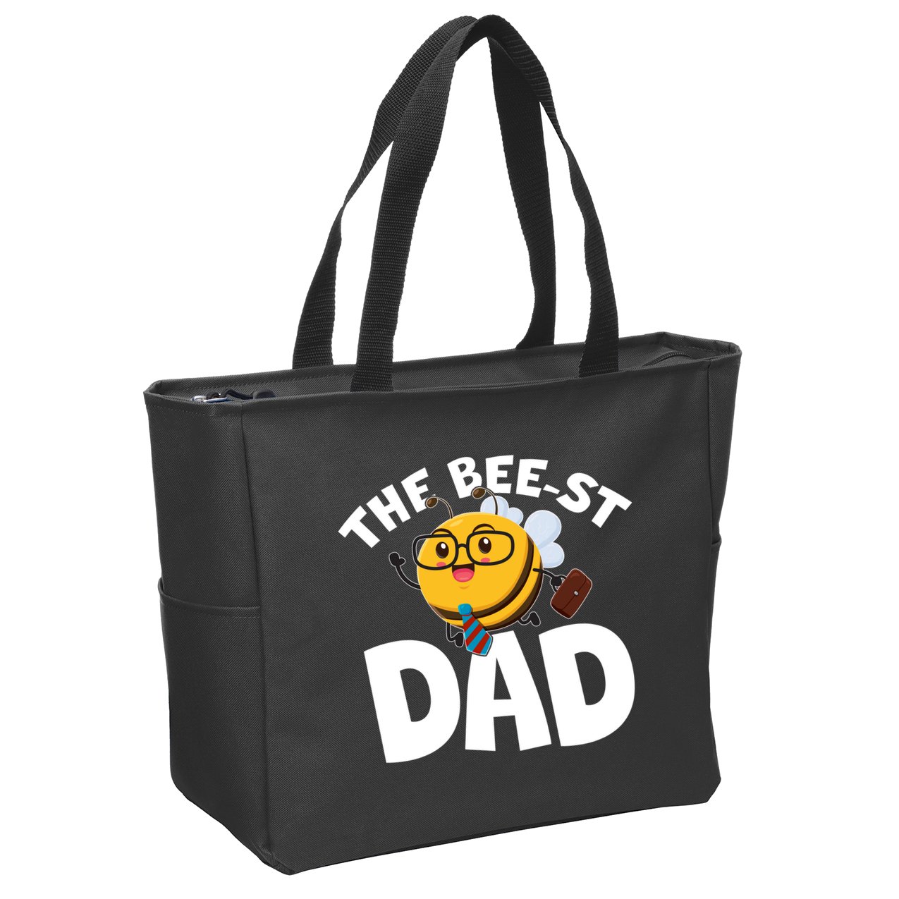 The Bee-st Dad Zip Tote Bag