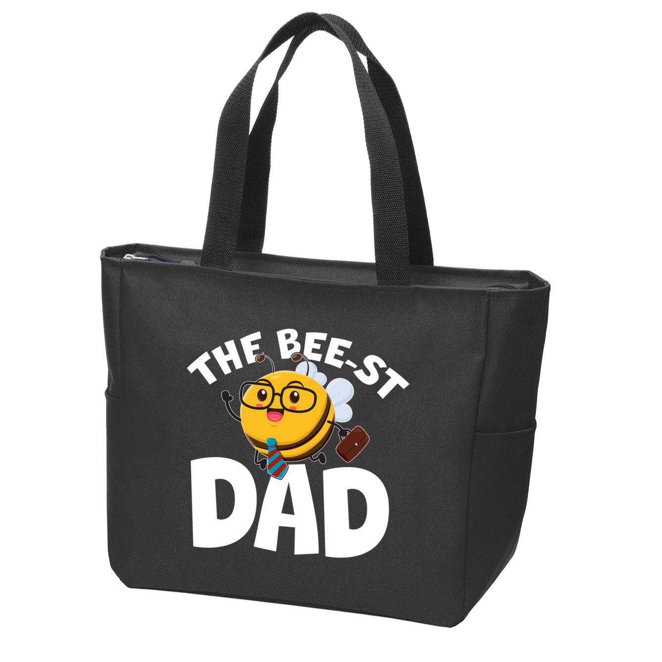 The Bee-st Dad Zip Tote Bag