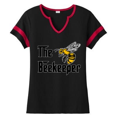 The Beekeeper Ladies Halftime Notch Neck Tee