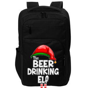 The Beer Drinking Elf Family Matching Christmas Impact Tech Backpack