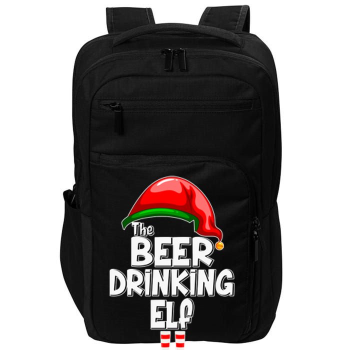 The Beer Drinking Elf Family Matching Christmas Impact Tech Backpack