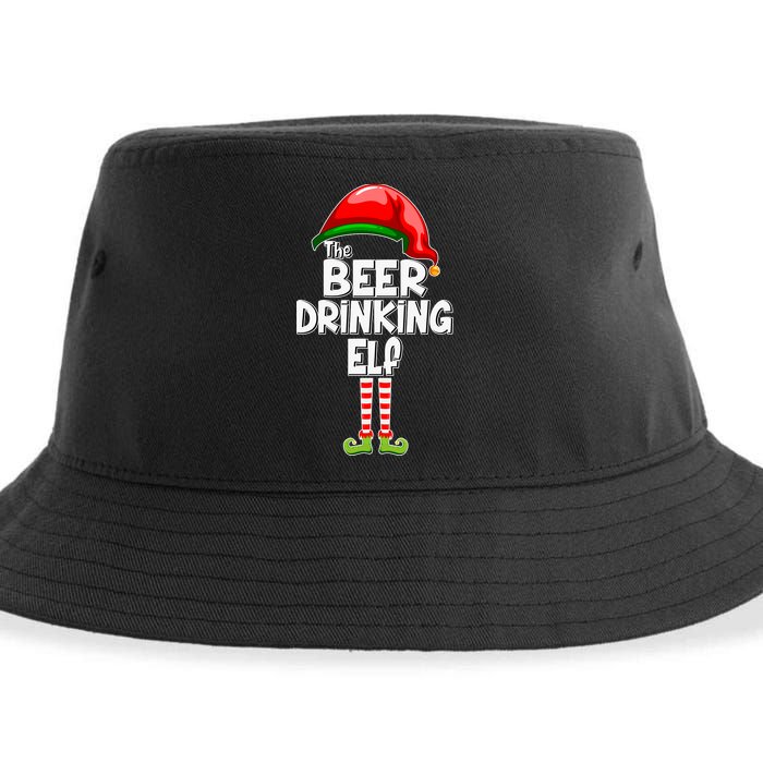 The Beer Drinking Elf Family Matching Christmas Sustainable Bucket Hat
