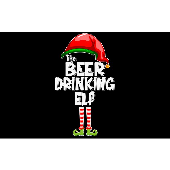 The Beer Drinking Elf Family Matching Christmas Bumper Sticker