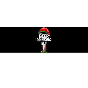 The Beer Drinking Elf Family Matching Christmas Bumper Sticker