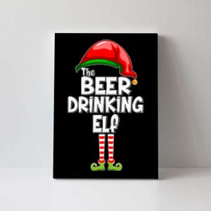 The Beer Drinking Elf Family Matching Christmas Canvas