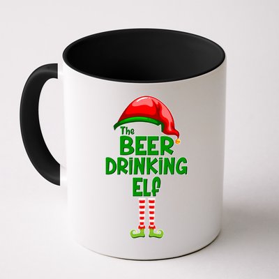 The Beer Drinking Elf Family Matching Christmas Mug