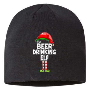 The Beer Drinking Elf Family Matching Christmas Sustainable Beanie