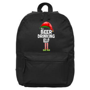 The Beer Drinking Elf Family Matching Christmas 16 in Basic Backpack