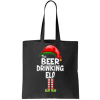 The Beer Drinking Elf Family Matching Christmas Tote Bag