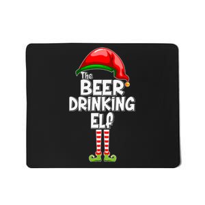 The Beer Drinking Elf Family Matching Christmas Mousepad