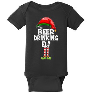 The Beer Drinking Elf Family Matching Christmas Baby Bodysuit