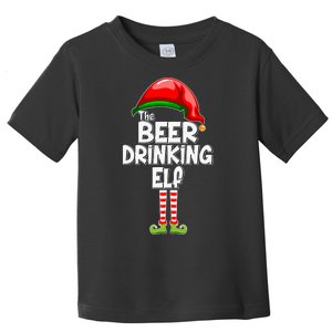 The Beer Drinking Elf Family Matching Christmas Toddler T-Shirt