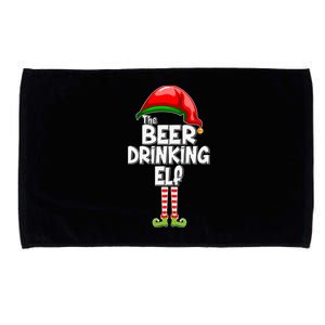 The Beer Drinking Elf Family Matching Christmas Microfiber Hand Towel