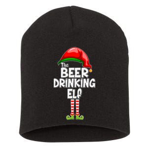 The Beer Drinking Elf Family Matching Christmas Short Acrylic Beanie