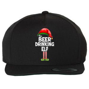 The Beer Drinking Elf Family Matching Christmas Wool Snapback Cap