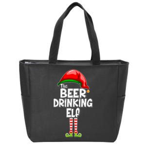 The Beer Drinking Elf Family Matching Christmas Zip Tote Bag