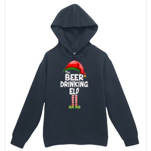 The Beer Drinking Elf Family Matching Christmas Urban Pullover Hoodie