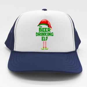 The Beer Drinking Elf Family Matching Christmas Trucker Hat