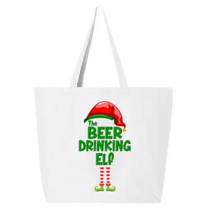 The Beer Drinking Elf Family Matching Christmas 25L Jumbo Tote