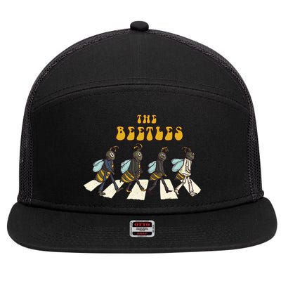The Beetles Parody 7 Panel Mesh Trucker Snapback Hat